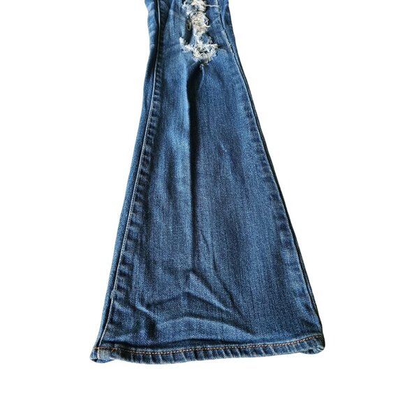 American Eagle Women's Boho Artist Distressed Jean's size 2 - Picture 7 of 12